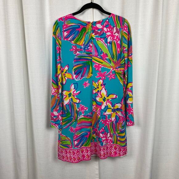 Lilly Pulitzer Fairfield Blue Summer Haze Engineered Tunic Dress Sz.S - Picture 9 of 16